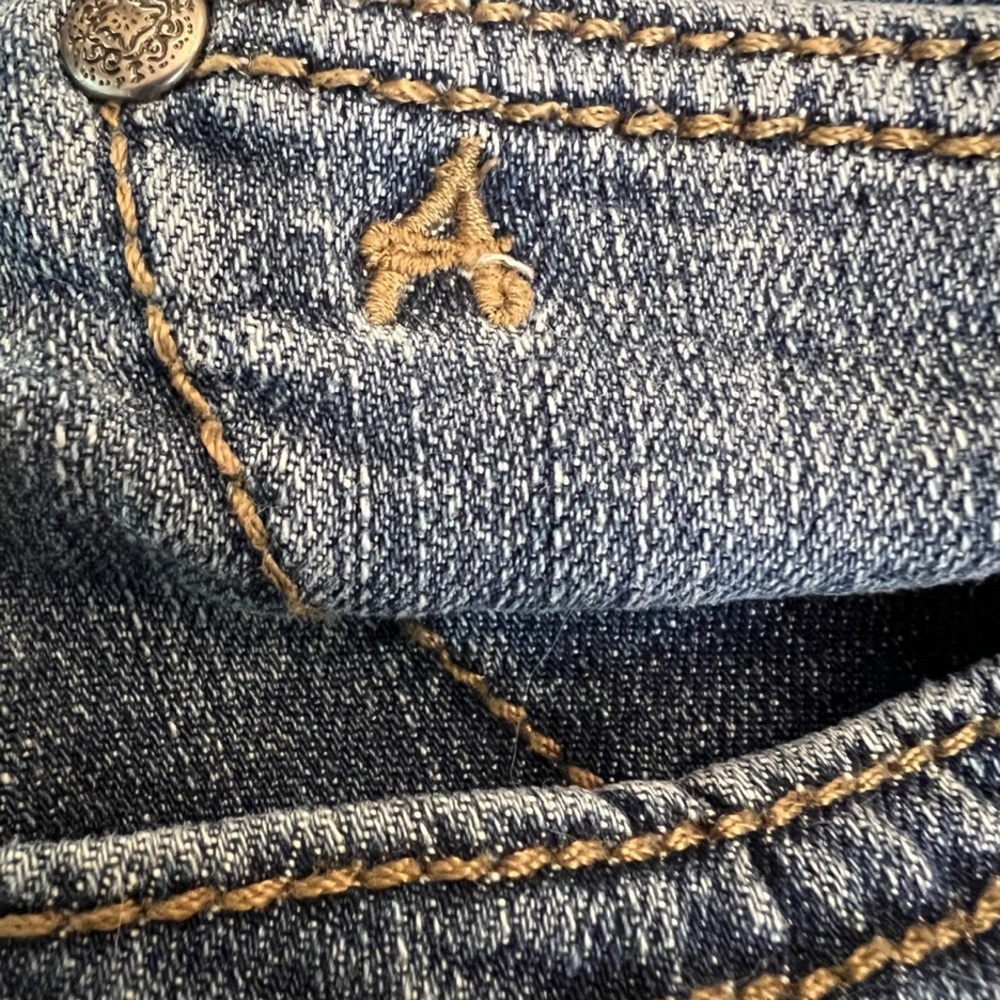 Aura jean denim shorts by women for wrangler Size X Small with spandex - Picture 7 of 12